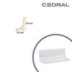 Cedral Click sākuma profils, vertikāla montāža