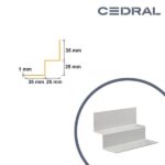 Cedral Lap iekšējā stūra profils