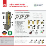 Konekt keramiskais dūmvads ar vienas dūmejas un divu ventilācijas kanālu moduļblokiem - Image 2