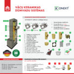 Konekt keramiskais dūmvads ar vienas dūmejas un divu ventilācijas kanālu moduļblokiem - Image 2