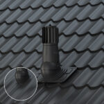 Ventilācijas izvads T03-PP, D150, ar mehānisko ventilatoru, Uniwersal EVO - Image 2