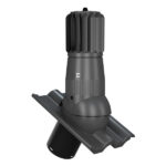 Ventilācijas izvads T05-PP, D150, ar mehānisko ventilatoru, Tile EVO